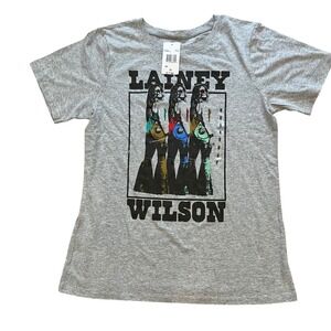 Lainey Wilson Country Music Graphic T-Shirt Heather Gray M NWT M1JS2005KW